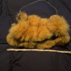 Real fur bag